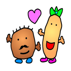 [LINEスタンプ] 男爵イモと五月の女王