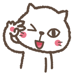 [LINEスタンプ] ゆるかわ 白猫さぶろう 