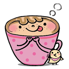 [LINEスタンプ] アートなラテ日和 