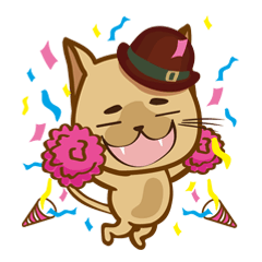 [LINEスタンプ] "Cookie Cat"---life 