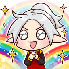 [LINEスタンプ] エルフ 綿峰です