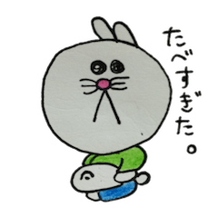 [LINEスタンプ] うさしのほのぼのライフ 
