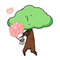 [LINEスタンプ] 木のひと 