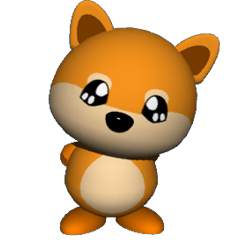 [LINEスタンプ] 豆柴 子茶々 3Dバージョン2 
