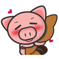 [LINEスタンプ] sweet pig 