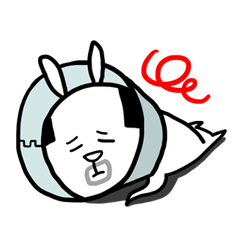 [LINEスタンプ] 可愛いです愛らしいです中年ウサギ 