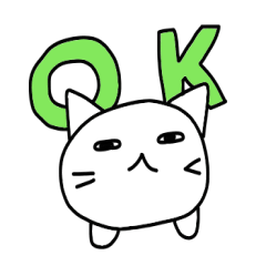 [LINEスタンプ] とりあえず一言、まっしろちゃん3 