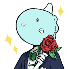 [LINEスタンプ] マンボウ執事よしおさん 