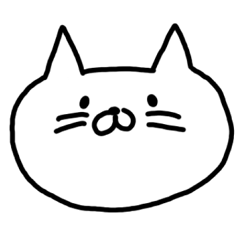 [LINEスタンプ] ゆるいしろねこ 