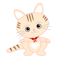 [LINEスタンプ] アニマルセラピー ネコのポジちゃん 