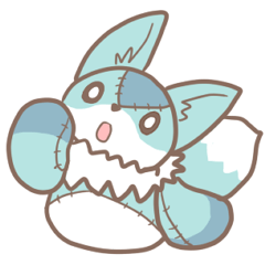[LINEスタンプ] きつねのあおくん 