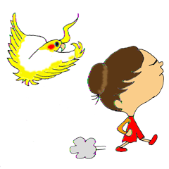 [LINEスタンプ] おてんば、なのかちゃん 