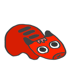 [LINEスタンプ] 赤べこと青べこによる 3単語英会話 