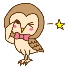 [LINEスタンプ] メンフクロウのぽー 