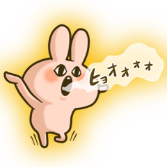 [LINEスタンプ] あらぶってウサちゃん 