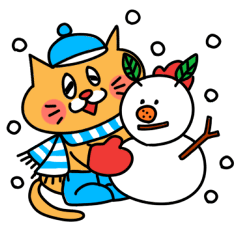 [LINEスタンプ] ねっこねこのクリスマスとお正月