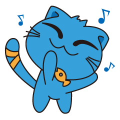 [LINEスタンプ] Bluecat the first words 