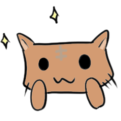 [LINEスタンプ] 茶色の子猫 fetchpriority=high