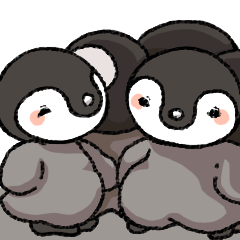 [LINEスタンプ] 皇帝ペンギンの赤ちゃん1 