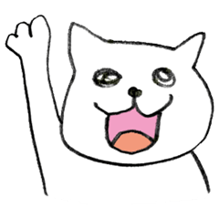[LINEスタンプ] しろねこちゃんすたんぷ 
