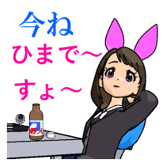 [LINEスタンプ] バニーガール姉妹物語 