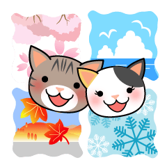 [LINEスタンプ] 猫の歳時記 