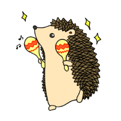 [LINEスタンプ] ハリネズミのハリーくん