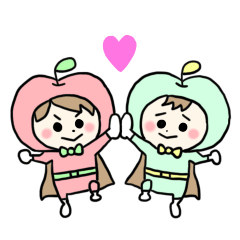 [LINEスタンプ] アップルブラザーズ 