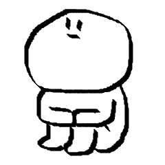 [LINEスタンプ] まるがお君 