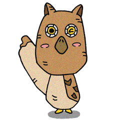 [LINEスタンプ] ふくろうのホーホー 
