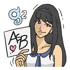 [LINEスタンプ] AsB - Girls Vol.2 (AsBG2) 