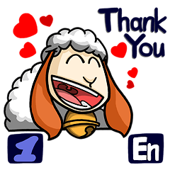 [LINEスタンプ] Sheep Family - Part 1 (English version) 