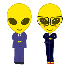 [LINEスタンプ] エイリアン イエロー 
