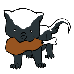 [LINEスタンプ] 最強ラーテルさん 