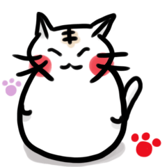 [LINEスタンプ] 猫だるま 