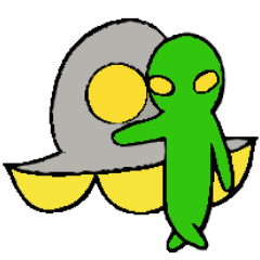 [LINEスタンプ] ウチュウジン～緑のあいつ～ 