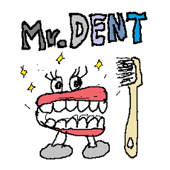 [LINEスタンプ] Mr.Dental "デントくん” 