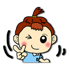 [LINEスタンプ] ちょんまげ家族（子供編） 