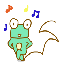 [LINEスタンプ] カエル一家文字なしです 