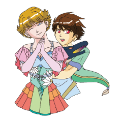 [LINEスタンプ] 吟侍（ぎんじ）とカノン 