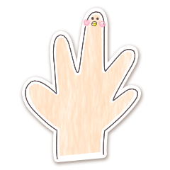 [LINEスタンプ] ゆびどり 