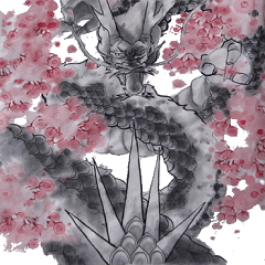 [LINEスタンプ] 墨絵龍 