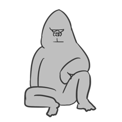 [LINEスタンプ] ゴリラな気持ち