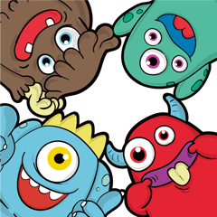 [LINEスタンプ] Monster Team  モブ日間のミッション 
