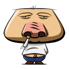 [LINEスタンプ] Big Nose Uncle 