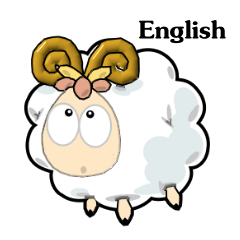 [LINEスタンプ] lovely sheep~for english fetchpriority=high