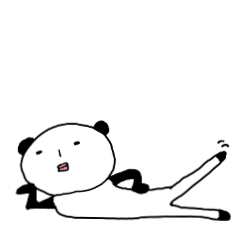 [LINEスタンプ] パンダとネコとウサギのゆるかわスタンプ。