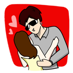 [LINEスタンプ] Mr.Love(2/6) IN LOVE... 