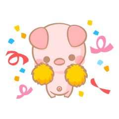 [LINEスタンプ] ほのぼのこぶたちゃん 