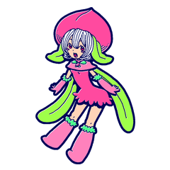 [LINEスタンプ] 桃っ子とっこちゃん